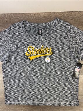 New Era NFL Team Apparel Pittsburgh Steelers Space-Dye Performance Tee NWT XXL